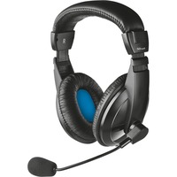 Trust Quasar casque over-ear Noir/Bleu, 21661, PC