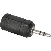 goobay Adaptateur Jack 2,5 mm mâle > port 3,5 mm femelle Noir/Argent, Stéréo