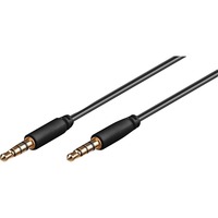 goobay Audio auxiliaire, Câble Noir, 2 mètres