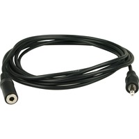 goobay Prise de 3,5 mm, Câble d'extension Noir, 3 mètres, stéréo