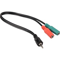 goobay Stereo Jack 4-Pin > 2x connection, Adaptateur 0,3 mètres