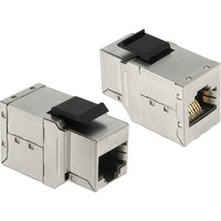 DeLOCK 86141 Module Keystone, Module de Keystone Argent, RJ45, RJ45, 35,2 mm, 17,1 mm, 21,2 mm