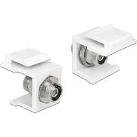 DeLOCK 86372 Module Keystone, Module de Keystone Blanc, 16,5 mm, 21,8 mm