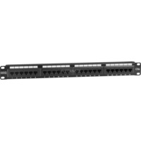 Digitus Panneau de raccordement 19" Cat.5e, Panneau de brassage Noir, Vente au détail