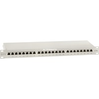 Digitus Panneau de raccordement 19, Panneau de brassage Gris clair, Cat.5e blindé, Vente au détail
