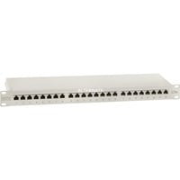 Digitus Patchpanel 19", Panneau de brassage Gris clair, panneau de brassage de classe D, RJ-45, Cat5e, Gris, EN-50173, ISO/IEC 11801, EIA7TIA 568 A & B, 560 mm, 80 mm, Vente au détail