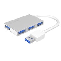 ICY BOX IB-Hub1402, Hub USB Argent, 4 ports USB 3.0
