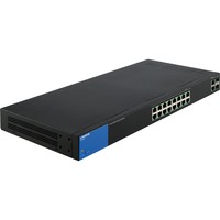 Linksys Commutateur Gigabit intelligent PoE+ à 18 ports (LGS318P), Switch Géré, Gigabit Ethernet (10/100/1000), Connexion Ethernet, supportant l'alimentation via ce port (PoE), Grille de montage, 1U