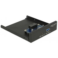 DeLOCK Panneau avant 3,5" USB 3.1 Gen 1 x USB Type-C + 1 x USB Type-A Noir