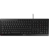 CHERRY STREAM clavier Noir, Layout BE (AZERTY), Technologie SX, 100%, Taille réelle (100 %), Avec fil, USB, Clavier mécanique, AZERTY, Noir