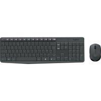 Logitech MK23, set de bureau Noir, Layout US (QWERTY)