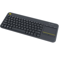 Logitech Wireless Touch K400 Plus clavier Gris foncé, Layout BE (AZERTY)