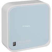 TP-Link TL-WR802N Routeur Nano sans fil N 300 Mbps Wi-Fi 4 (802.11n), Monobande (2,4 GHz), Ethernet/LAN, Bleu, Blanc, Routeur portable