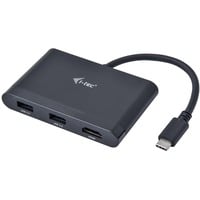 i-tec USB-C > HDMI PD/Data Travel, Adaptateur Noir, 0,13 mètre