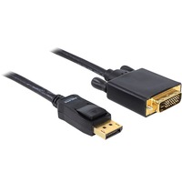 DeLOCK Câble DisplayPort vers DVI, Adaptateur Noir, 1 mètre