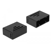 DeLOCK Capuchon de protection pour le connecteur SATA à 15 broches, Capuchon protecteur Noir, 10 pièces