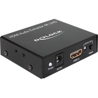 DeLOCK Extracteur audio HDMI 4K, Adaptateur Noir