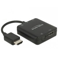 DeLOCK HDMI Audio Extractor compact, Adaptateur Noir, 0,3 mètres, 4K 60Hz