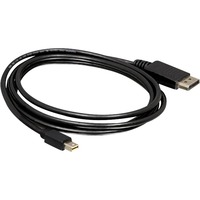 DeLOCK Mini DisplayPort > DisplayPort, Adaptateur Noir, 3 mètres