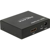 DeLOCK Répartiteur HDMI in > 2x HDMI 4K, Repartiteur HDMI Noir