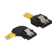 DeLOCK SATA II, coin gauche, Câble Jaune, 0,3 mètre
