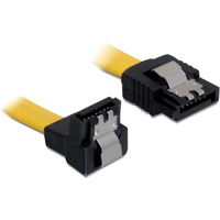 DeLOCK SATA mâle droit > SATA mâle coudé, Câble Jaune, 0,5 mètre