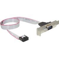 DeLOCK Slot Bracket Low Profile -> 1x Serial Port, Connecteur d'extension 89300