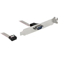 DeLOCK Support de slot > 1 x Série, Connecteur d'extension Gris