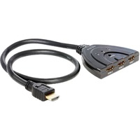 DeLOCK Switch HDMI 3 > 1 Noir, 60 centimètres
