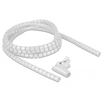 DeLOCK Tuyau spiralé avec outil d'insertion 2,5 m x 15 mm, Tuyau flexible de câble Blanc