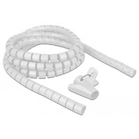 DeLOCK Tuyau spiralé avec outil d'insertion 2,5 m x 25 mm, Tuyau flexible de câble Blanc