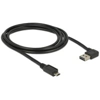 DeLOCK USB-C, Câble Noir, 2 mètres