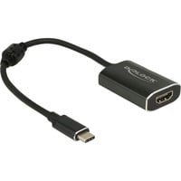 DeLOCK USB-C (male) > HDMI (female), Adaptateur Gris foncé, 0,2 mètres, 4K 60Hz