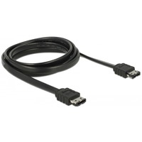 DeLOCK eSATA 3Gb/s > eSATA, Câble Noir, 2 mètres