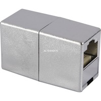 Digitus Coupleur modulaire RJ-45, Raccord Argent, 2 prises RJ-45, doublement blindées