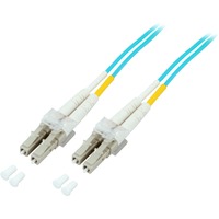  Fibre optique LC/LC 50/125µ OM3 LSZH, Câble Bleu, 7,5 mètres