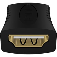 ICY BOX Adaptateur HDMI vers HDMI IB-CB005, Raccord Noir, HDMI, HDMI, Noir