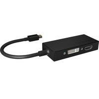 ICY BOX IB-AC1032, Adaptateur Noir