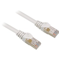 Sharkoon 4044951015047 câble de réseau Gris 0,5 m Cat6 S/FTP (S-STP) Blanc, 0,5 m, Cat6, S/FTP (S-STP), RJ-45, RJ-45