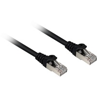 Sharkoon Câble réseau RJ-45 S/FTP Cat.6a Noir, 1,5 mètre, sans halogène