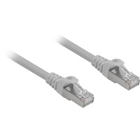 Sharkoon Câble réseau RJ-45 S/FTP Cat.6a Gris, 1,5 mètre, sans halogène