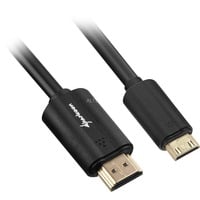 Sharkoon HDMI > Mini-HDMI 2.0, Adaptateur Noir, 1 mètre, 4K