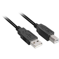 Sharkoon USB-A 2.0 > USB-B, Câble Noir, 3 mètres