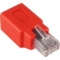 goobay Adaptateur RJ45 Cat.5 Crossover Rouge