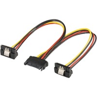 goobay Adaptateur d'alimentation SATA - 2x SATA, Câble en Y 0,2 mètre