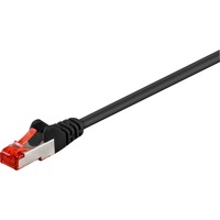 goobay Câble de raccordement RJ-45 S/FTP (PIMF) avec Cat.6 Noir, 20 mètres