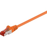 goobay Câble de raccordement RJ-45 S/FTP avec Cat.6 Orange, 5 mètres