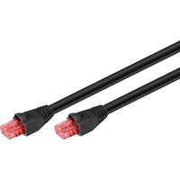 goobay Câble réseau Cat.6 U/UTP, extérieur Noir, 40 mètres