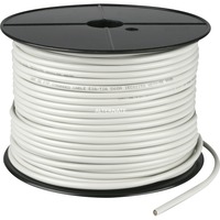 goobay Câble réseau RJ-45 F/UTP Cat.5e Gris, 100 mètres, Enrouleur de câble, Flexible