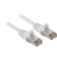 goobay Câble réseau RJ-45 F/UTP Cat.5e Blanc, 30 mètres